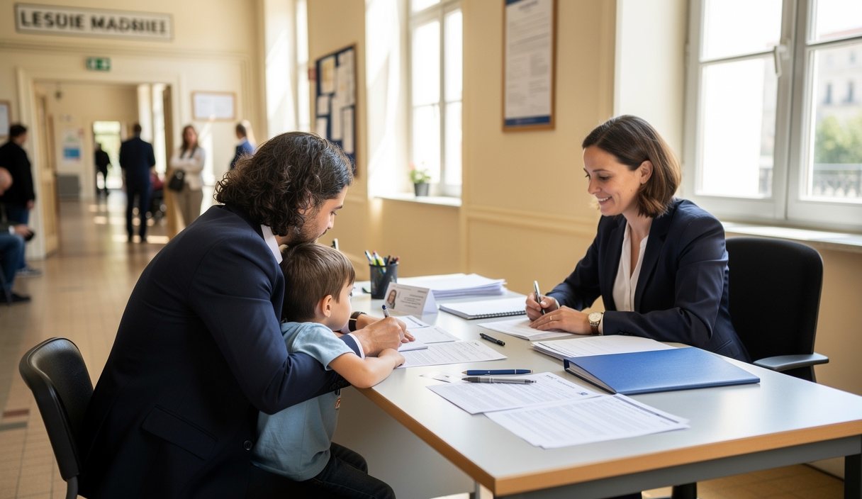 Inscription scolaire en mairie